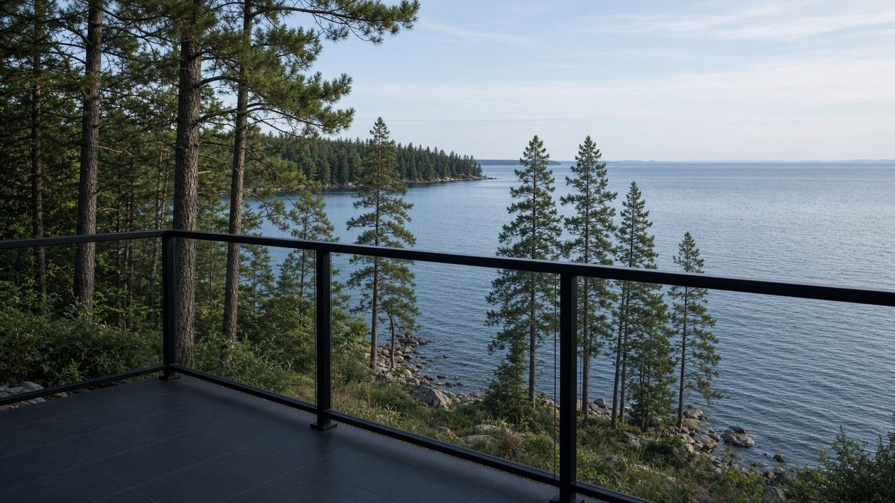 Lake-lot view fence