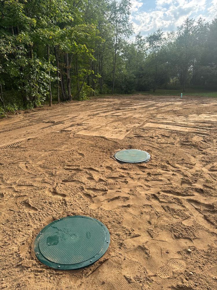 Finished lids after grade